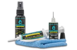 CLENZOIL Marine & Tackle Fishing Reel Oil Cleaner & Grease Kit