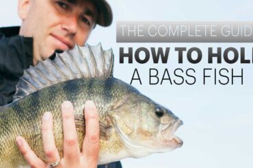 how to hold a bass fish