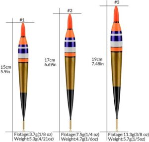 QualyQualy Led Lighted Bobbers Fishing Floats and Bobbers Light Up Bobbers Night Lighted Bobbers for Night Fishing