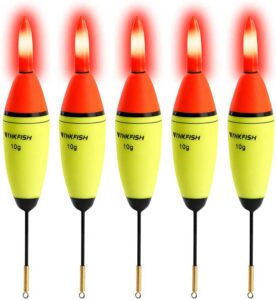 QualyQualy 5Pcs EVA Foam Glowing Bobbers Fishing Floats